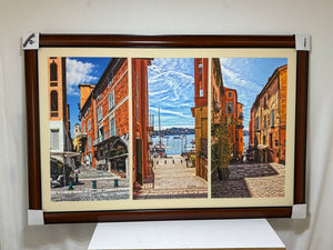 Pierre Masson Triptych Villefranche Sur Mer Series France Hi Rez Photos on Canvas New Unhung Frame