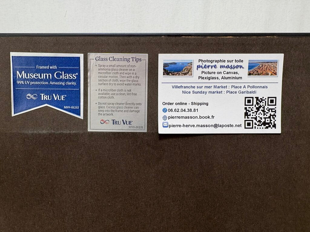 Pierre Masson Triptych Villefranche Sur Mer Series France Hi Rez Photos on Canvas New Unhung Frame