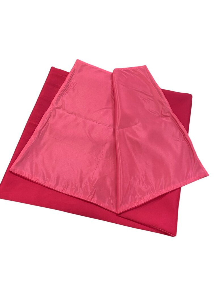 Fuscia Silk Satin Shawl/ Wrap 18"x75.5"