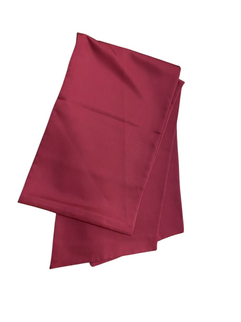 Burgundy Silk Satin Shawl/ Wrap 12"x81"