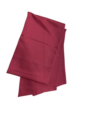 Burgundy Silk Satin Shawl/ Wrap 12"x81"