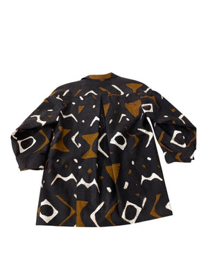 Oscar de la Renta Abstract Blazer w/ Bone Buttons RARE