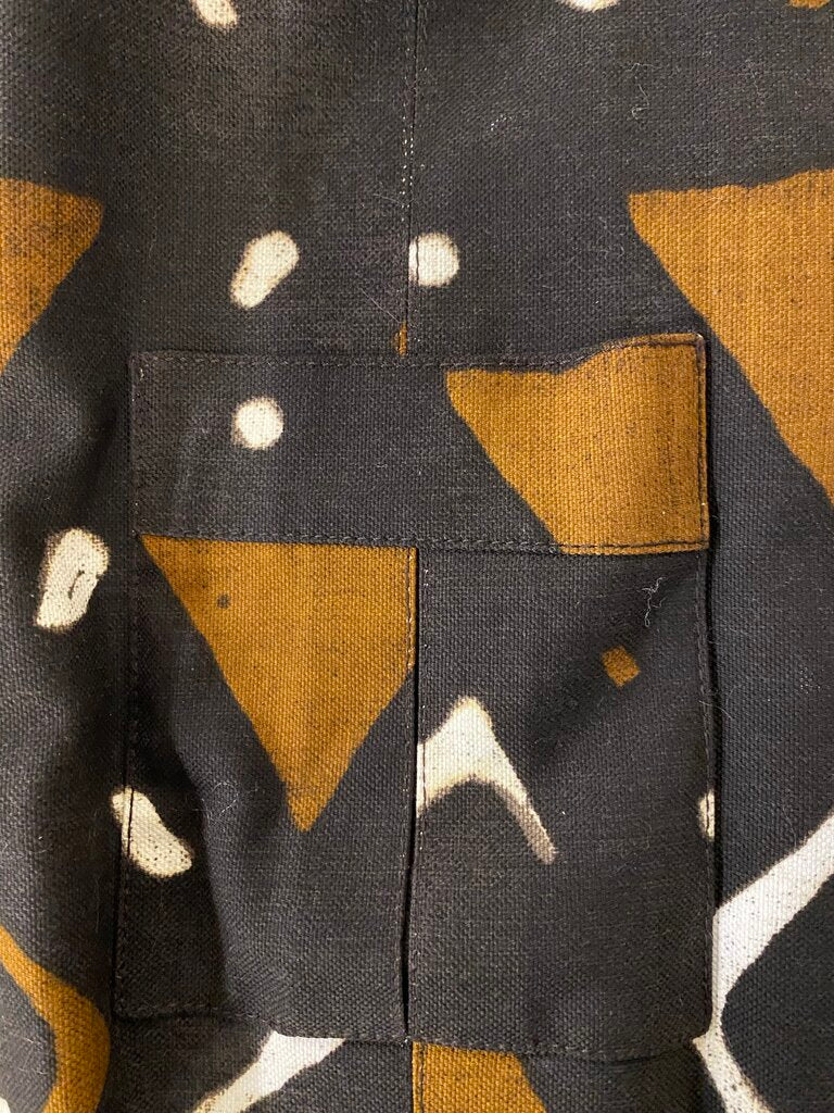 Oscar de la Renta Abstract Blazer w/ Bone Buttons RARE