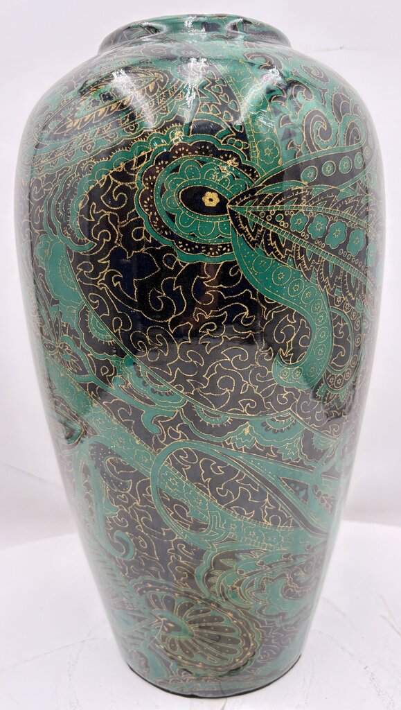 Heather Ramsay Dark Oxide Finish on Brass & Steel w/ Natural Brass Accents Vase