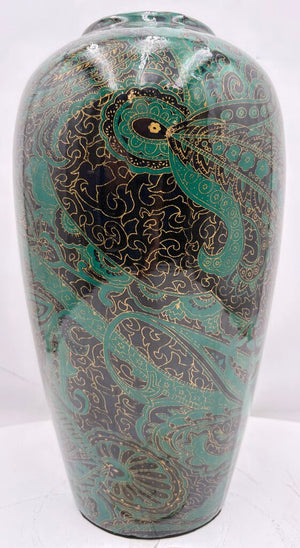 Heather Ramsay Dark Oxide Finish on Brass & Steel w/ Natural Brass Accents Vase