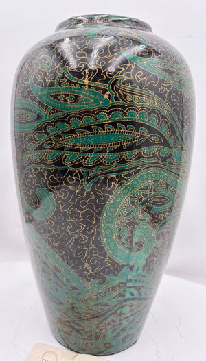 Heather Ramsay Dark Oxide Finish on Brass & Steel w/ Natural Brass Accents Vase