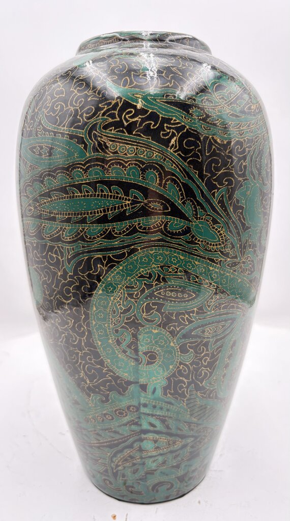 Heather Ramsay Dark Oxide Finish on Brass & Steel w/ Natural Brass Accents Vase