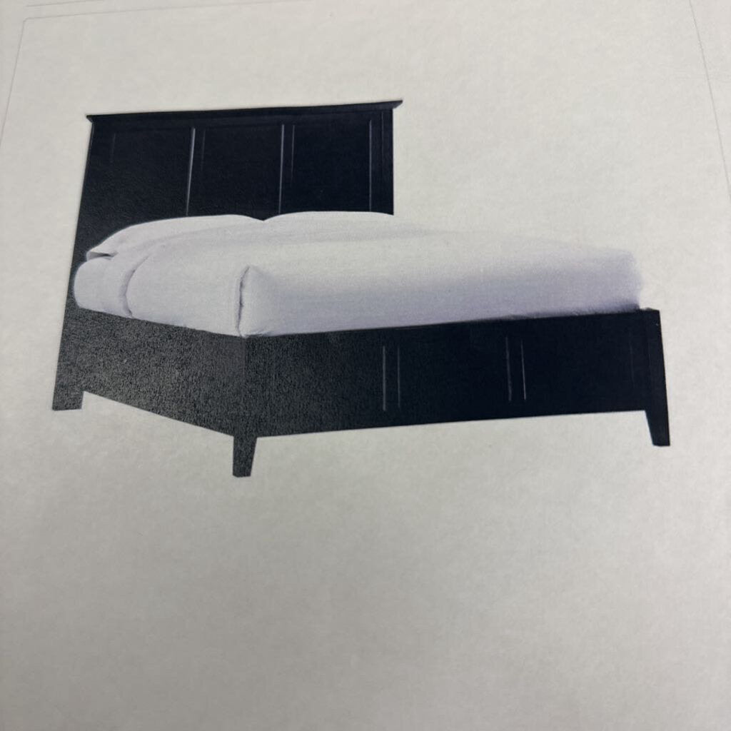 Modus Paragon Panel Bed (Black King ) Orig. $1999 (please measure) by Miss Daisy's Consignment & Auction House