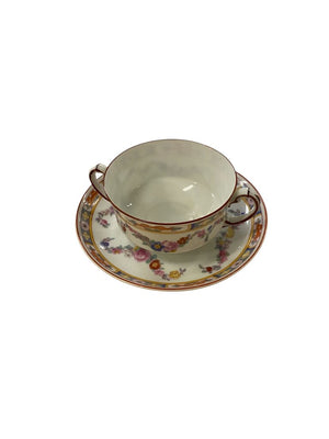 Minton Rose H&C Heinrich Porcelain Bouillon Cup & Saucer (2pcs)