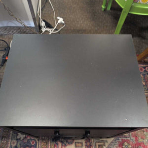 Black 2 Drawer Night Stand