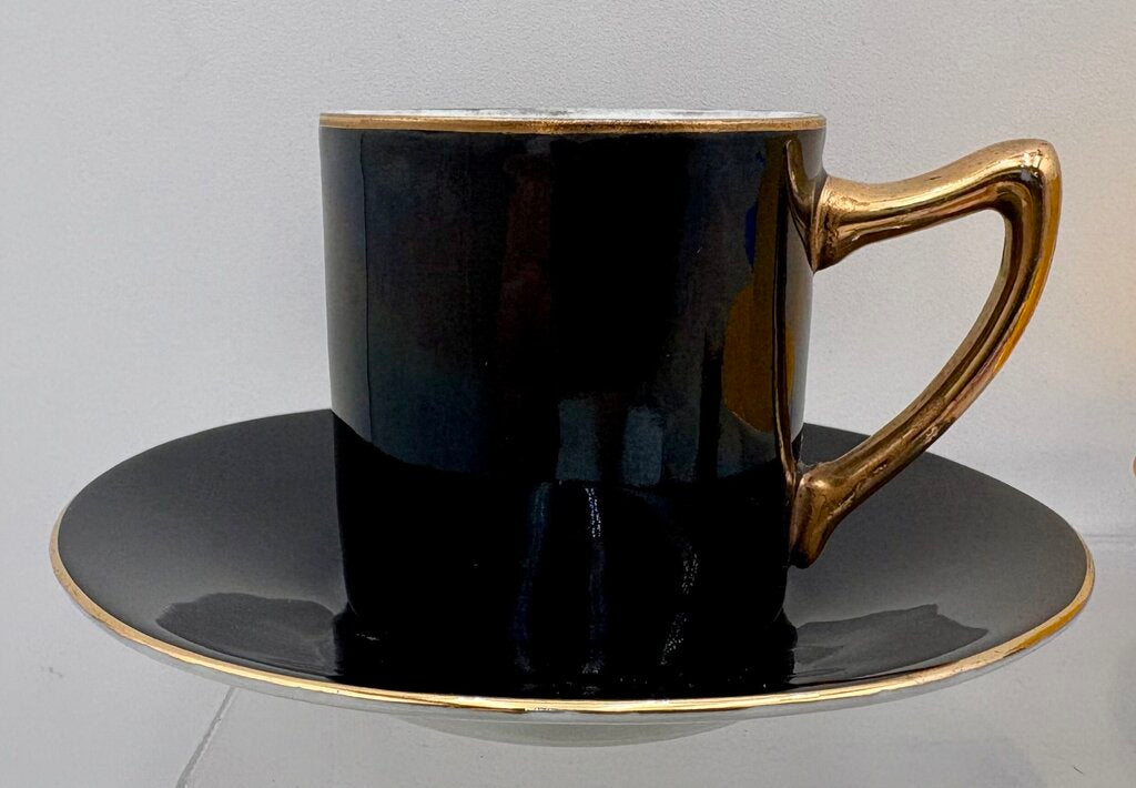 Czechoslovakia Multicolor Demitasse Cup & Saucer Set (12Pcs)