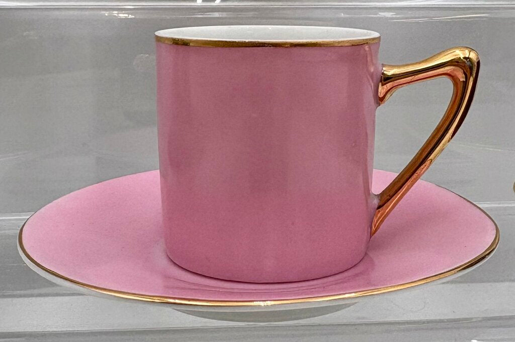 Czechoslovakia Multicolor Demitasse Cup & Saucer Set (12Pcs)