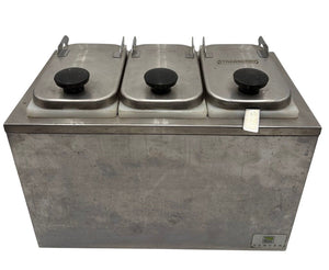 Server Products 3 Sleeve Stainless Conditment Topping Bar (5Pcs)