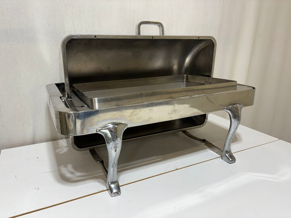 Polished Stainless Roll Top Chafing Dish
