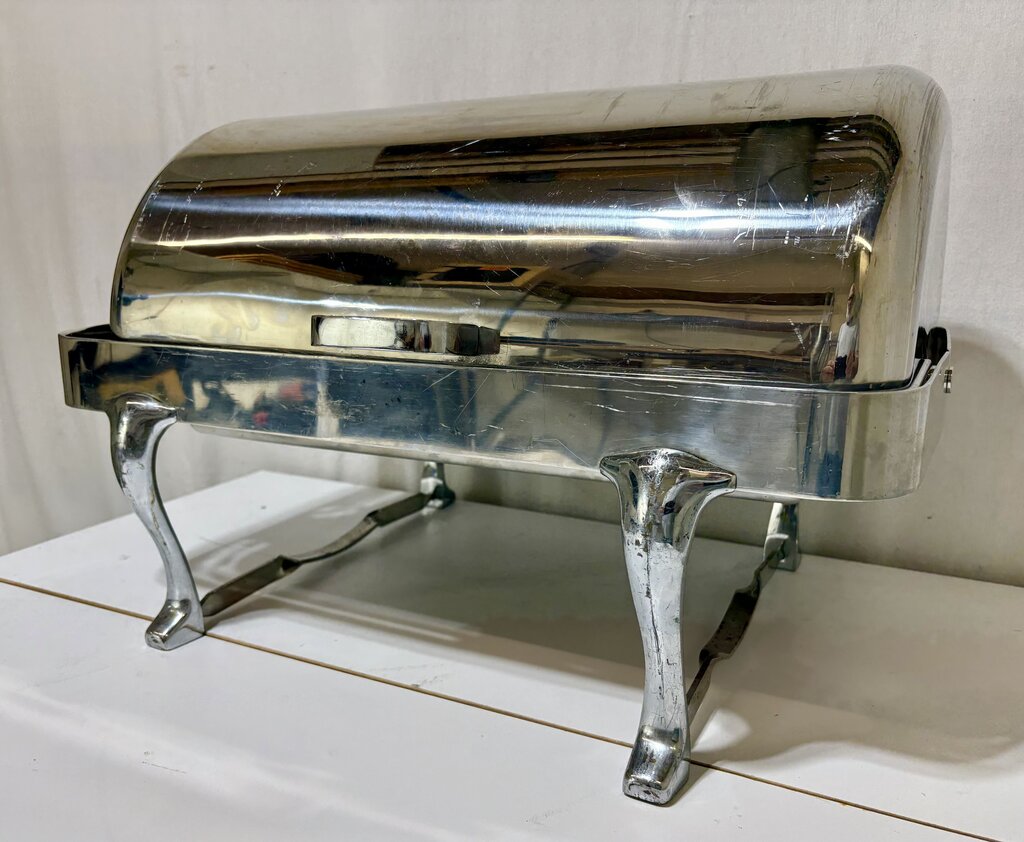 Polished Stainless Roll Top Chafing Dish