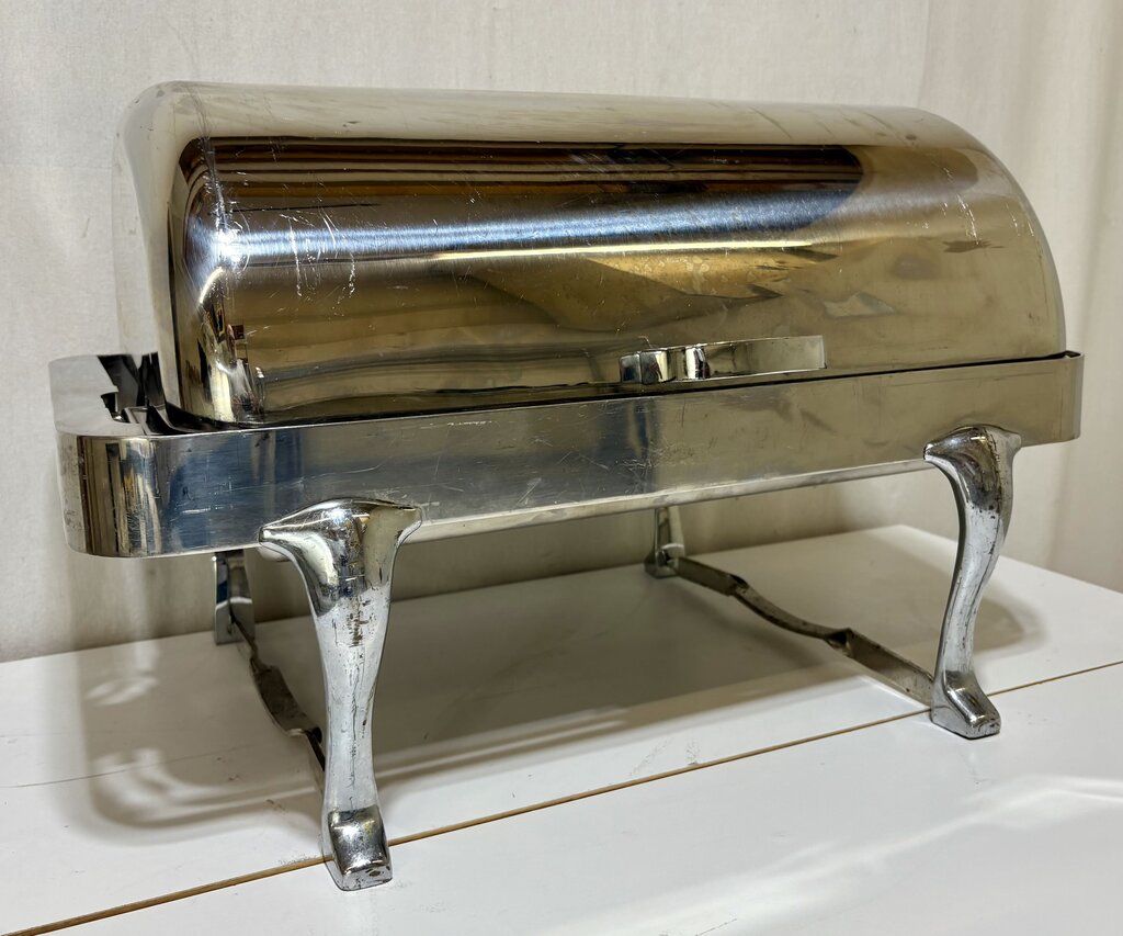 Polished Stainless Roll Top Chafing Dish