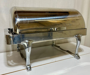 Polished Stainless Roll Top Chafing Dish