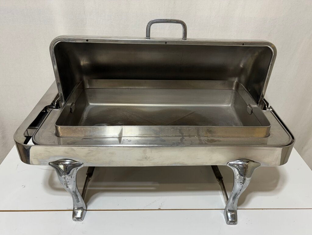 Polished Stainless Roll Top Chafing Dish