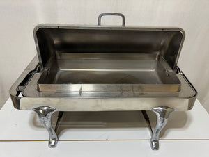 Polished Stainless Roll Top Chafing Dish