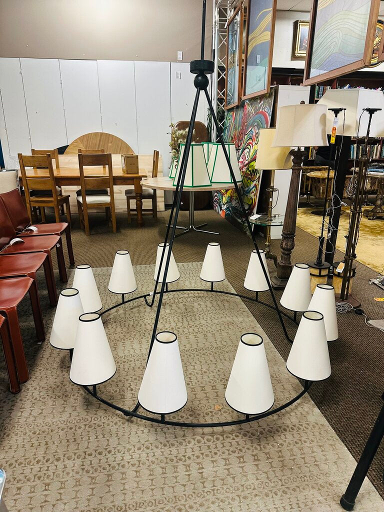 Howe Circular Steel Chandelier 60" W.