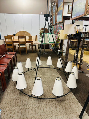 Howe Circular Steel Chandelier 60" W.