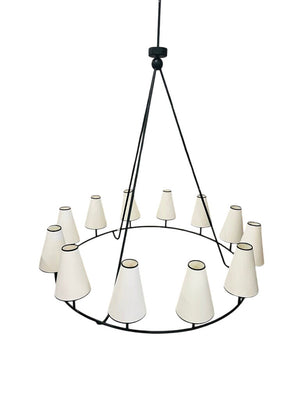 Howe Circular Steel Chandelier 60" W.