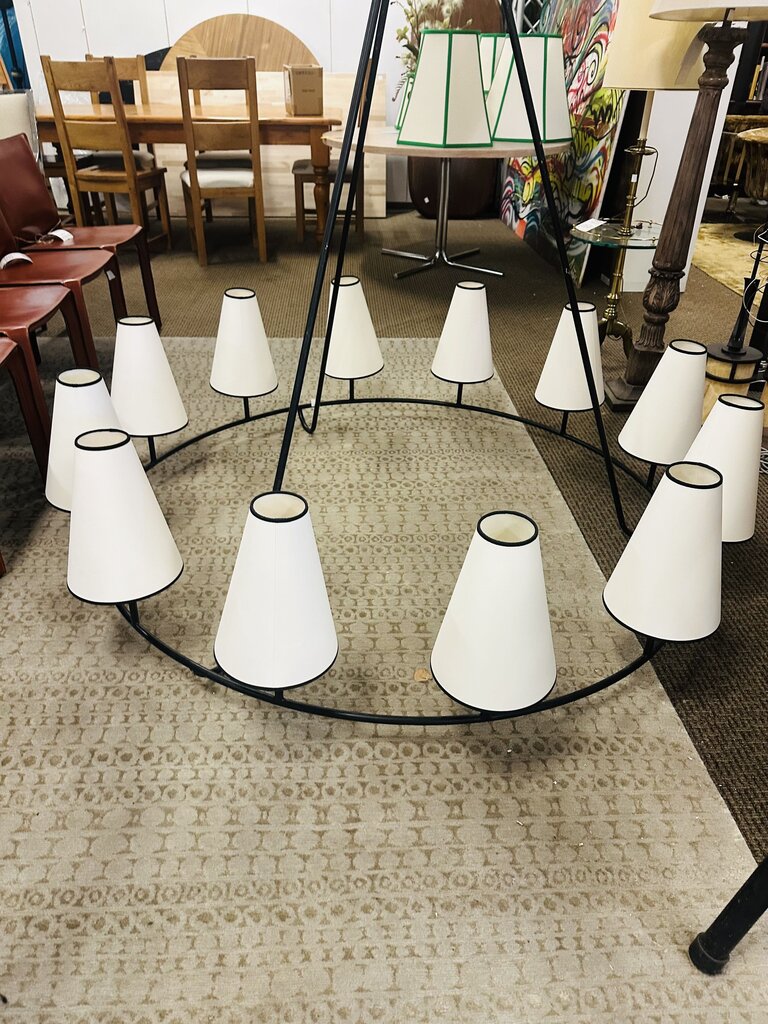 Howe Circular Steel Chandelier 60" W.