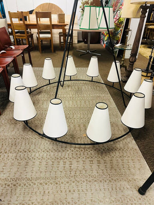 Howe Circular Steel Chandelier 60" W.