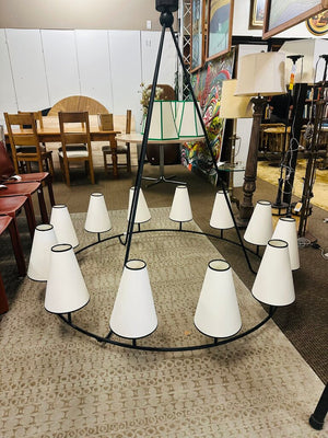 Howe Circular Steel Chandelier 60" W.