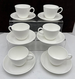 Wedgewood Solar V1002 Cup & Saucer Set of 6 (12Pcs)