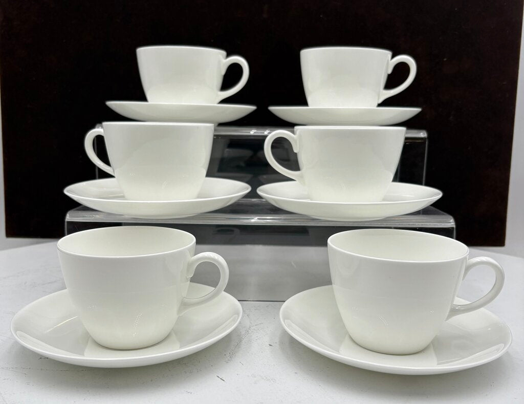 Wedgewood Solar V1002 Cup & Saucer Set of 6 (12Pcs)