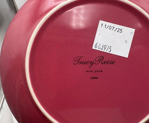 Tracy Reese Neiman Marcus Gold Rim Salad Dessert Plates 7.25” Set of 4