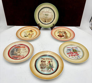 Tommy Bahama Porcelain Haiwiian Party Theme Plates 6.5" Set of 6