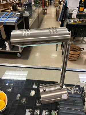 Brushed Nickel Modern Desk Lamp