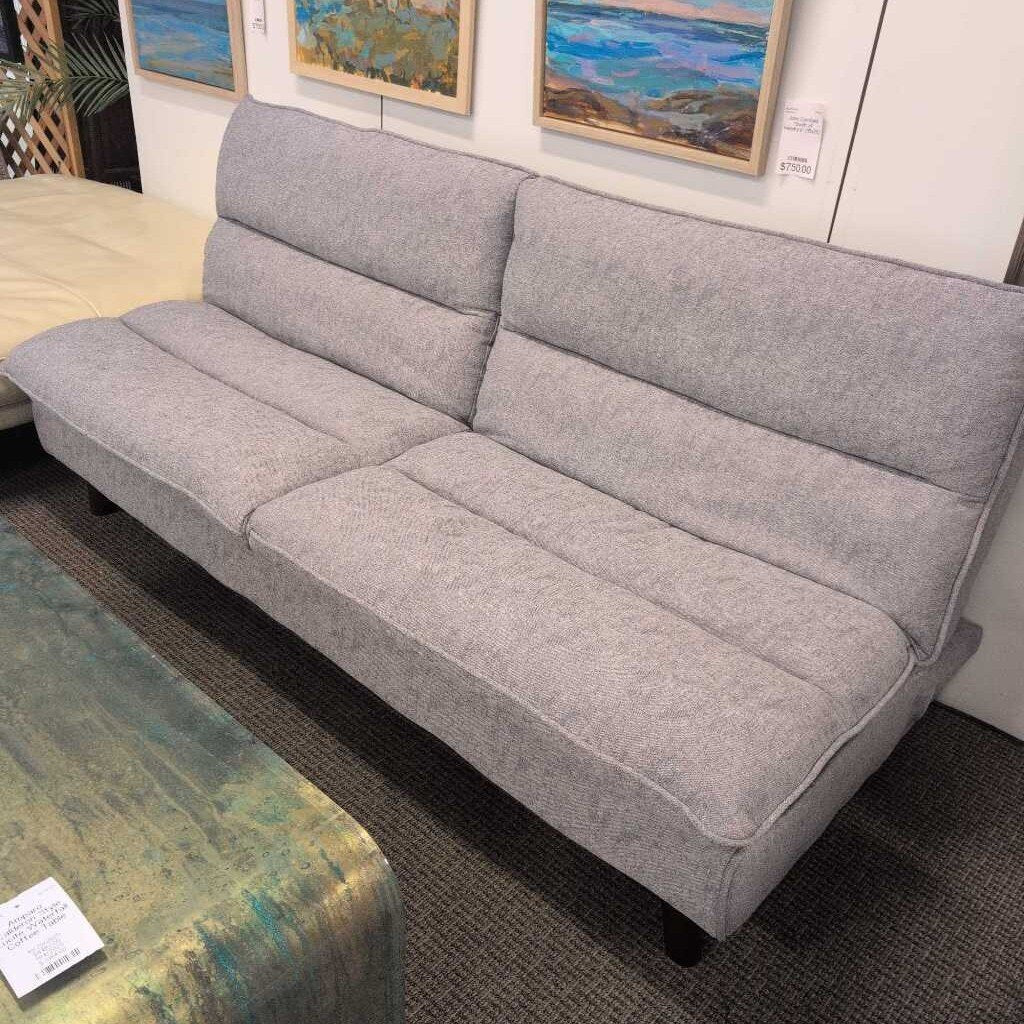 Grey Fabric Sofa-Does Not Recline