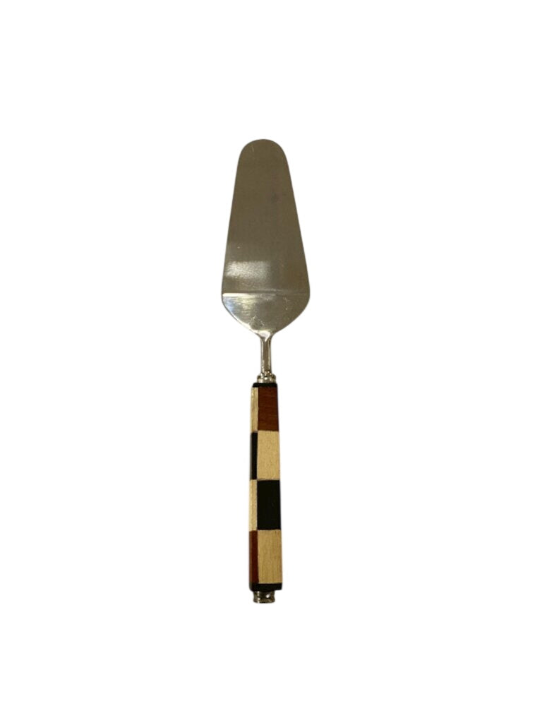 Shastra Wood Checker Pie Server