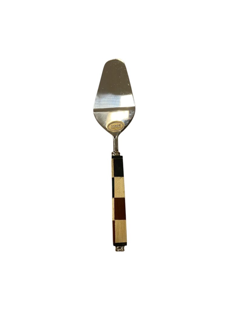 Shastra Wood Checker Pie Server