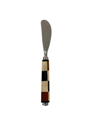 Shastra Wood Checker Cheese Spreader