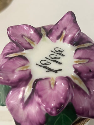 Bombay Co Iris Love Candle Holder Porcelain