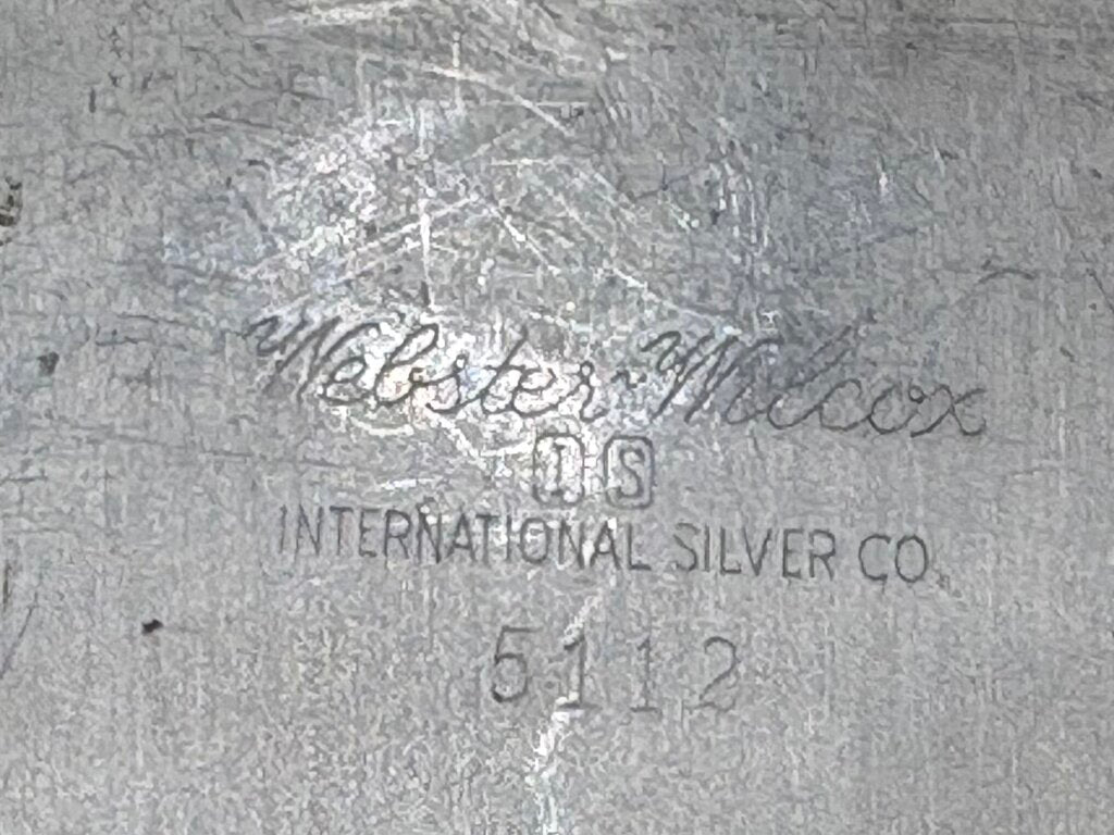 Webster Wilcox Silver Plate Monogramed Oval Lidded Serving Dish (2Pcs)