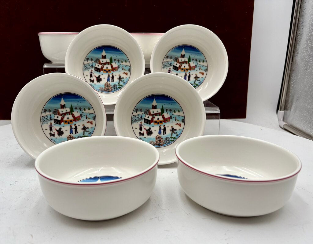 Villeroy & Boch Winter Theme Laplau Design Bowl 5.25"