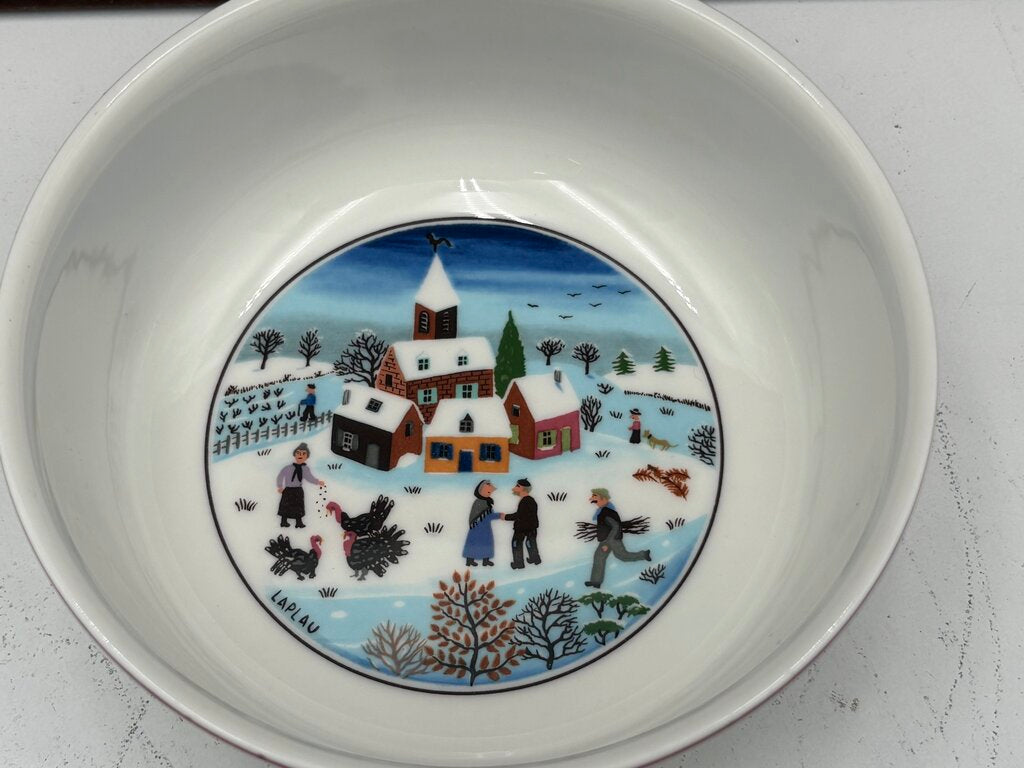 Villeroy & Boch Winter Theme Laplau Design Bowl 5.25"