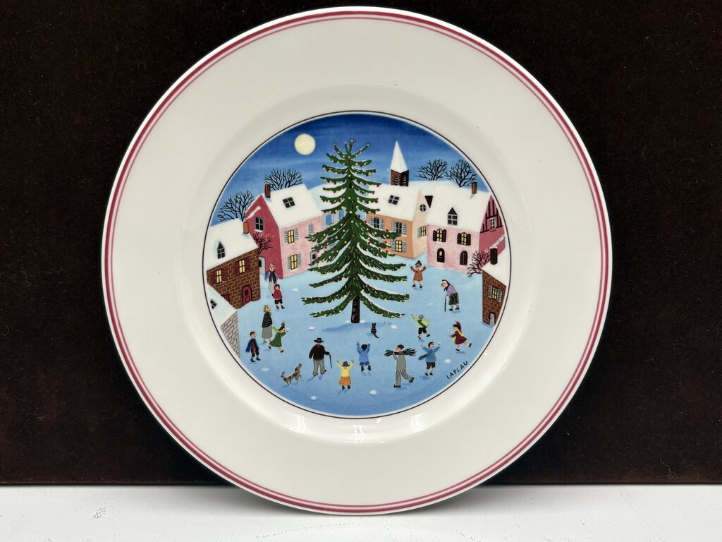 Villeroy & Boch Winter Theme Laplau Design Salad Plate 8.25"