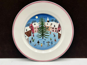 Villeroy & Boch Winter Theme Laplau Design Salad Plate 8.25"