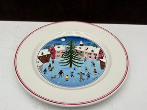 Villeroy & Boch Winter Theme Laplau Design Salad Plate 8.25"