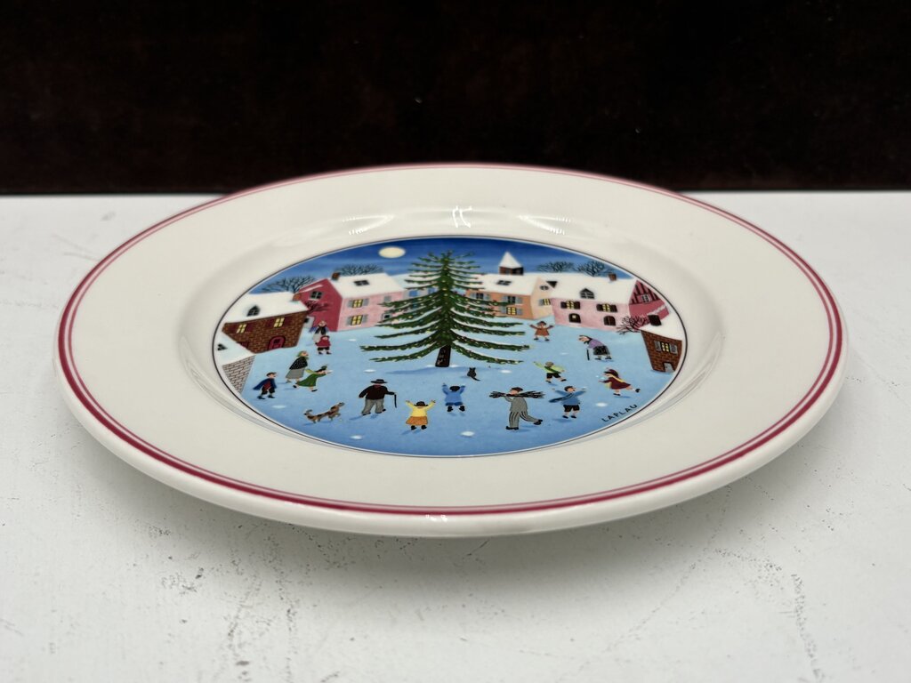 Villeroy & Boch Winter Theme Laplau Design Salad Plate 8.25"