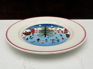 Villeroy & Boch Winter Theme Laplau Design Salad Plate 8.25"