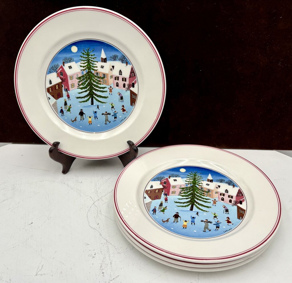 Villeroy & Boch Winter Theme Laplau Design Salad Plate 8.25"