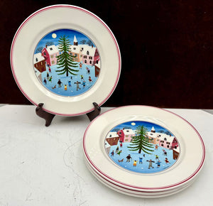 Villeroy & Boch Winter Theme Laplau Design Salad Plate 8.25"