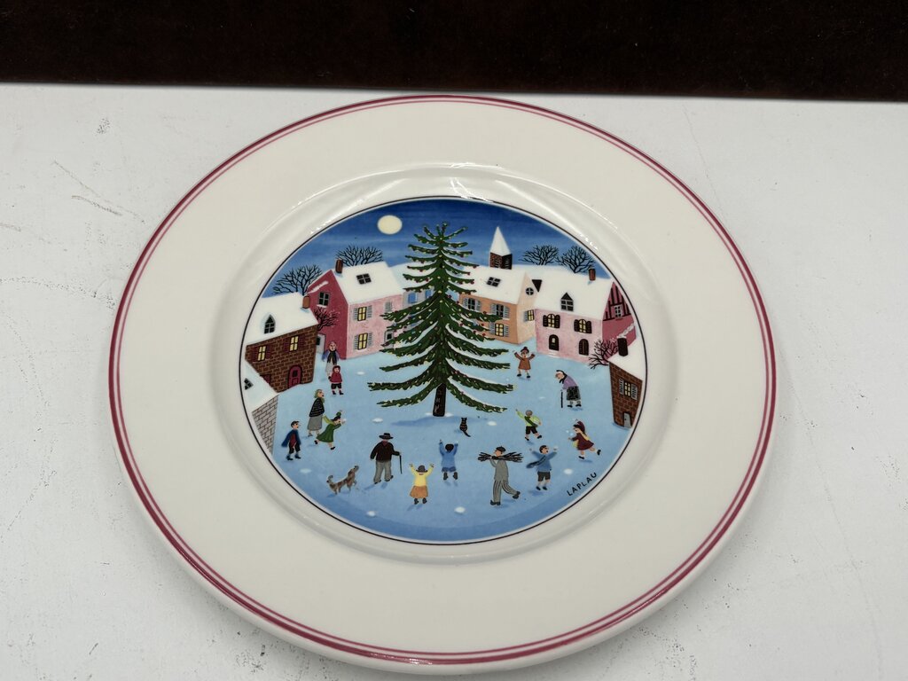 Villeroy & Boch Winter Theme Laplau Design Salad Plate 8.25"